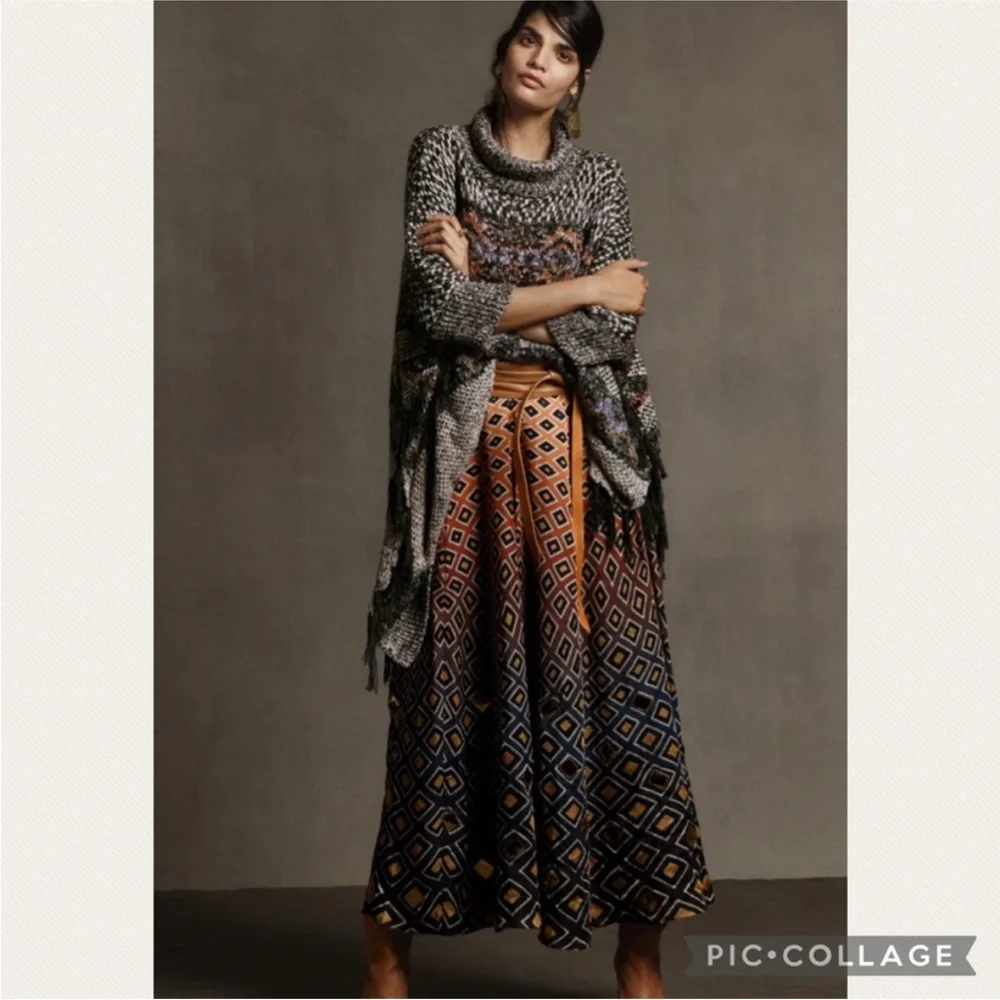 NWT Anthropologie Pilcro Magda Knit Poncho - Picture 3 of 15